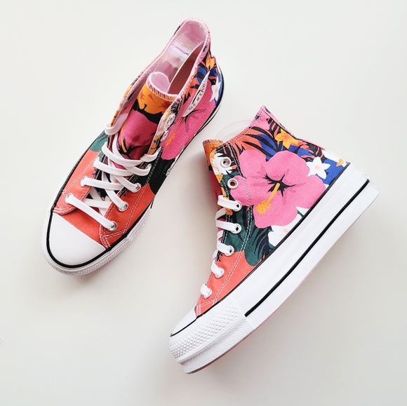 Converse CTAS Lift Hi Strawberry Jam/White/Black - Picture 2 of 6